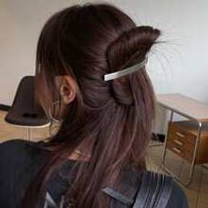 Silver Hair Clips Shein Dazy Solid Hair Clip For Girls
