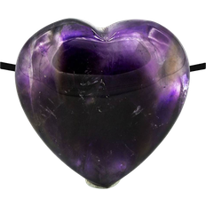 Violetti Korut Kristallpunkten Heart Shaped Pendant - Purple