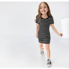 Shein Toddler Girls Striped Fitted Dress