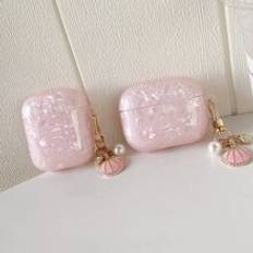 Shein Pink Shell Pattern Protective Case Airpods Pro