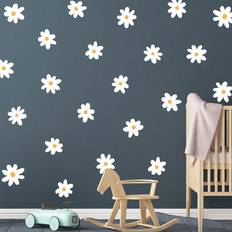 Shein Daisy Print Wall Sticker 1pc
