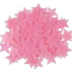 Shein 100pcs Glow In The Dark Star Shaped Wall Sticker