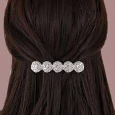 Shein Women Rhinestone Decor Glamorous Hair Clip Royal