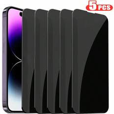 Shein 5pcs Anti-Spy Privacy Smartphone Screen Protector Tempered Glass