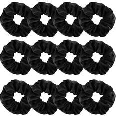 Black Hair Ties Shein 12pcs Women's Velvet Scrunchies Fashion Hair Ties