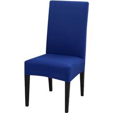 Blåa - Enfärgad Stolsöverdrag Shein 1pc Four Seasons Solid Color Stretch Stolsöverdrag Blå