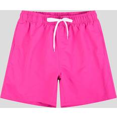 Herr - Tyg Badkläder Shein Men Drawstring Waist Solid Swim Trunks
