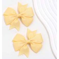 Shein 2pcs Toddler Girls Bow Decor Hair Clip