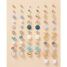 Shein pairs Rhinestone Flower Decor Earrings
