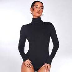 Shein Mock Neck Long Sleeve Bodysuit