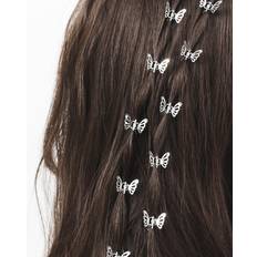 Silver Hårspännen Shein 10pcs Women Butterfly Hair Claw