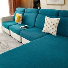 Shein 1pc Solid Color Corn Kernel Sofa Cover, Modern Style Jacquard Cool Fiber Elastic Full Cover Anti-stain & Dustproof Sofa Cushion Cover, Suitable For Living Room Sofa Sofabetræk Grøn