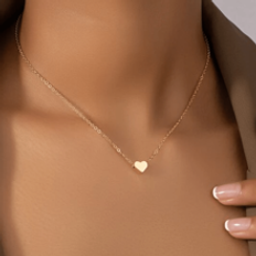 Smycken Shein Heart Charm Necklace