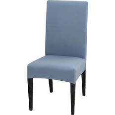 Loose Chair Covers Shein Solid Color Milk Silk 1pc Loose Chair Cover Blue