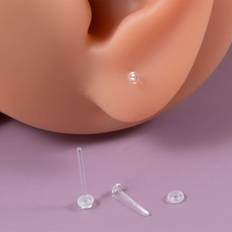 Transparent Earrings Shein 3pcs Minimalist Stud Earring