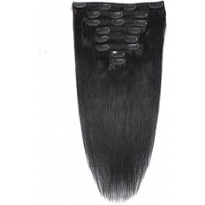 Black Clip-On Extensions Shein 8pcs Clip-In Hair Extension 1B