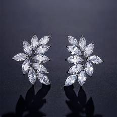 Smycken Shein Cubic Zirconia Decor Stud Earrings