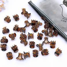 Shein 20pcs Mini Brown Hair Clips