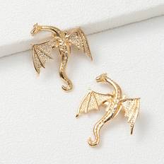 Gold Hair Clips Shein 2pcs Metallic Texture Hair Clips Boho