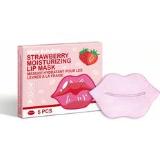 Scented Lip Masks Shein Moisturizing Lip Mask Strawberry 5-pack