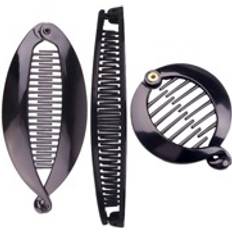 Shein 3pcs Women Solid Minimalist Banana Clip Daily Life