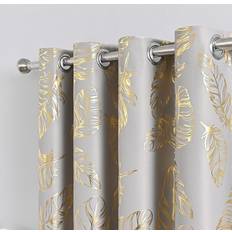 Gardiner & Tillbehör Shein Metallic Leaf Pattern