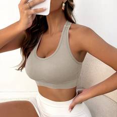 Shein Women Underwear Shein Light Support Racer Back Seamless Sports Bra