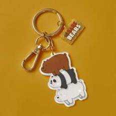 Plånböcker & Nyckelhållare Shein Letter Graphic Rectangle & Bear Charm Keychain