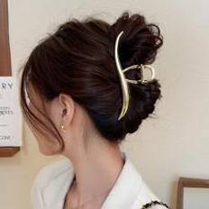 Gold Hair Clips Shein Women Wavy Shape Fashion Hair Claw