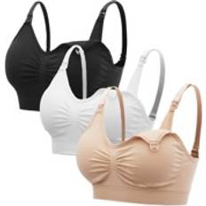 Shein Maternity 5pack Solid Ruched Nursing Bra