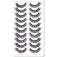 Cosmetics Shein 10pairs Separated False Eyelashes
