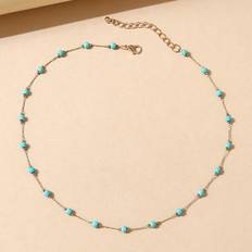 Turkosa Halsband Shein Turquoise Decor Necklace
