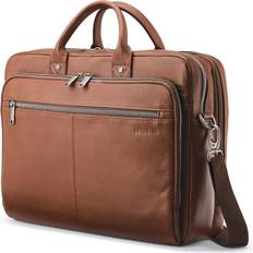 Samsonite Sam Classic Leather Briefcase - Cognac