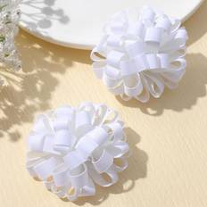 Shein 2pcs Girls Flower Decor Alligator Hair Clip