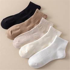 Shein Women Socks Shein 5pairs Women Solid Casual Ankle Socks