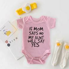 Shein Baby Girl Slogan Graphic Bodysuit