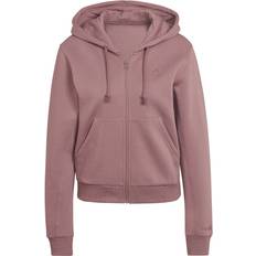 Adidas Women's All SZN Fleece Full-Zip Hoodie - Purple