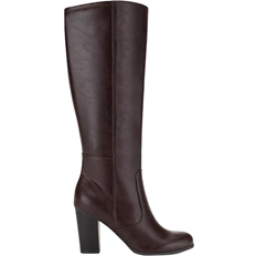 Style & Co Addyy Extra Wide-Calf Dress Boots - Chocolate