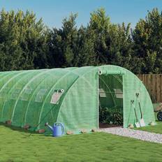 Invernaderos vidaXL green, 12 4 2 m Greenhouse Plant House with Steel Frame Polytunnel Greenhouse