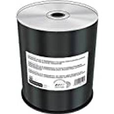 Optisk lagring MediaRange Professional Line CD-R 700 mm 80 min 52 gånger skrivhastighet, heltäckande tryck bläckstråleskrivare silver, helt metalliserad, silverskrivsida, 100-tals kakebox