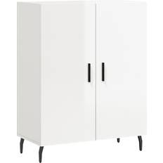 vidaXL Engineered Wood White High Gloss Sideboard 69.5x90cm