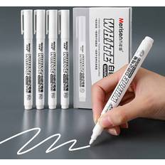 White paint for wood Shein 3pcs White Marker Pen Paint Oily Waterproof Tire Painting Graffiti Pens Permanent Gel Pen for Fabric Wood Marker