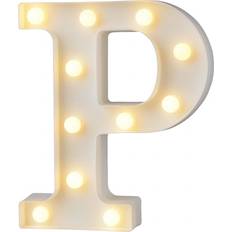 Led bogstaver Party King Letter P with LED Lighting