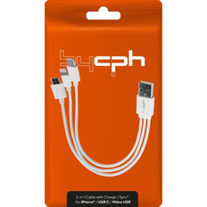 Bycph 3-i-1 USB-kabel