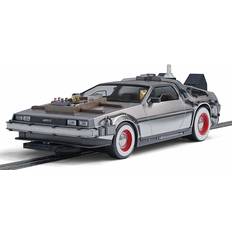 1:32 (1) Voitures de Slot Scalextric Figurine de collection Retour vers le Futur 3 voiture pour circuit slotcar DeLorean Argenté TU