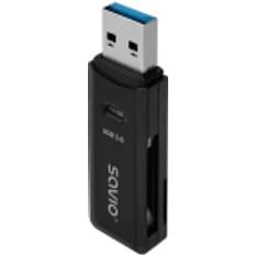 Lectores de Tarjetas de Memoria Savio AK-64 tarjeta y adaptador de interfaz USB 3.2 Gen 1 (3.1 Gen 1)