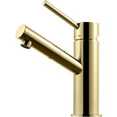 Guld Tvättställsblandare Tapwell Tvättställsblandare BI071 Bottenventil Honey Gold Honey Gold