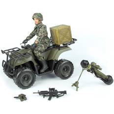 Militär ATV 1:6 m. Actionfigur 30,5cm