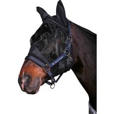 XL Toilettage et soins Horse Guard Masque anti-mouches pour cheval anti-UV Noir