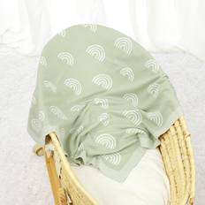 Barn- & Babytillbehör Shein 1pc Baby Rainbow Pattern Swaddling Blanket